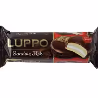 کیک اسفنجی با روکش شکلاتی و مغز مارشمالو لوپو 8 عددی Luppo