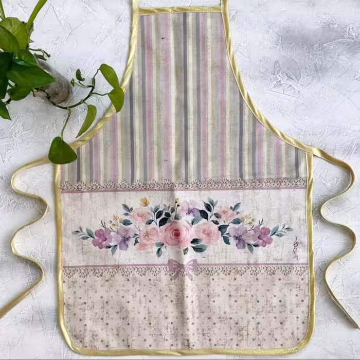 پیشبند مخمل نسوز مدل کارولین لوکس طرح 49