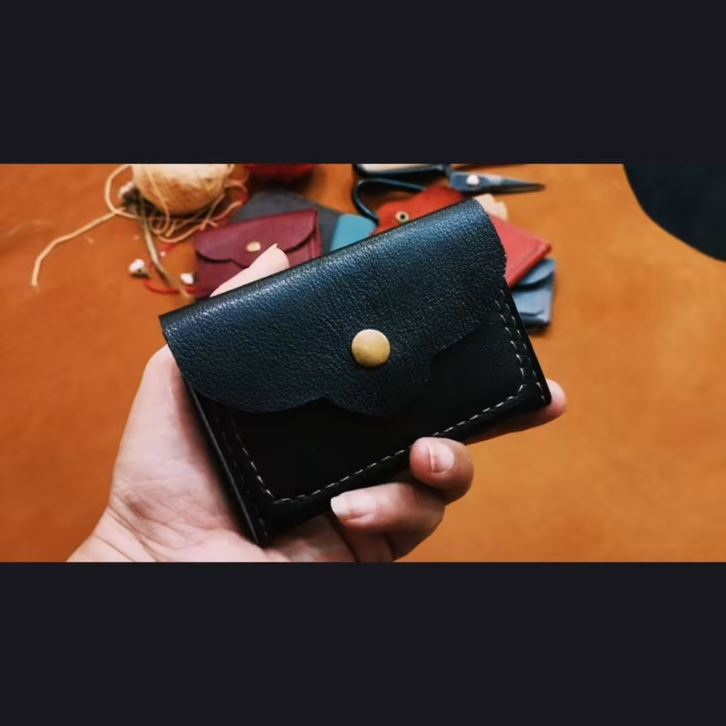 جای کارت چرم 