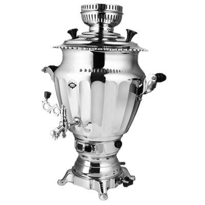 سماور گازسوز عالی نسب مدل نگین سیمین با ظرفیت 6 لیتر