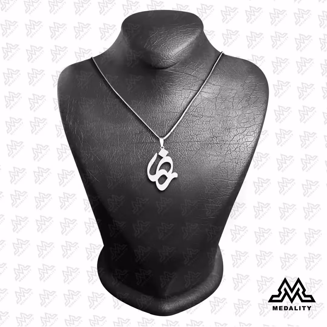 پلاک گردنبند اسم رضا2 جنس استیل مرغوب رنگ ثابت ضد حساسیت و کم وزن 