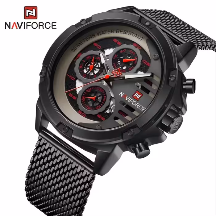 ساعت مچی مردانه naviforce مدل NF9110S BRB