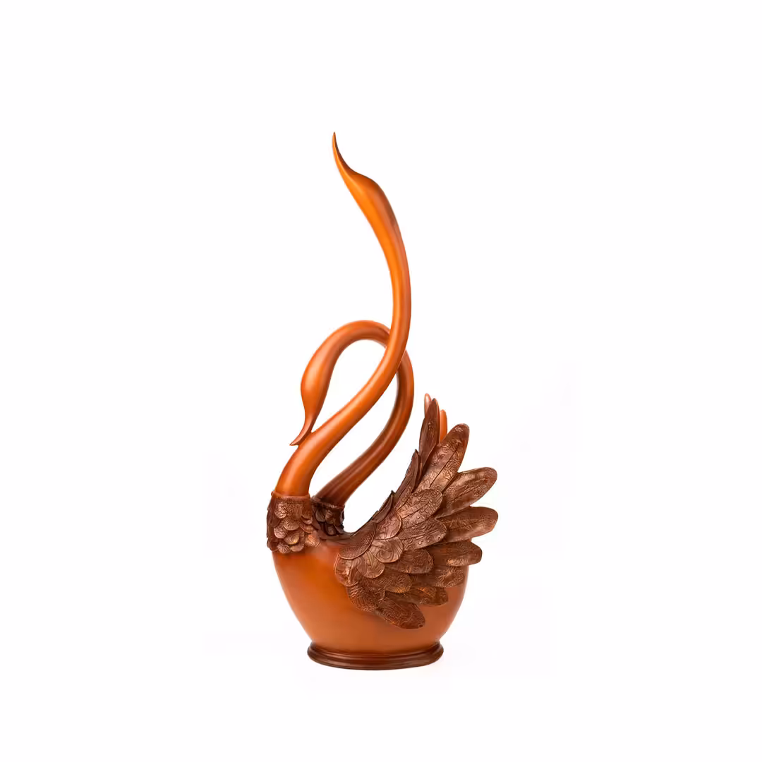 مجسمه قو دوتايي مدل 4911 گلدکیش | خانه سام