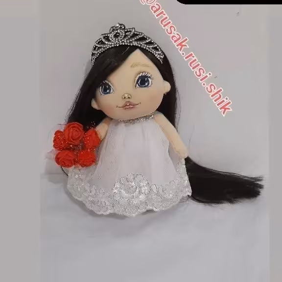 عروسک روسی عروس با طراحی چهره