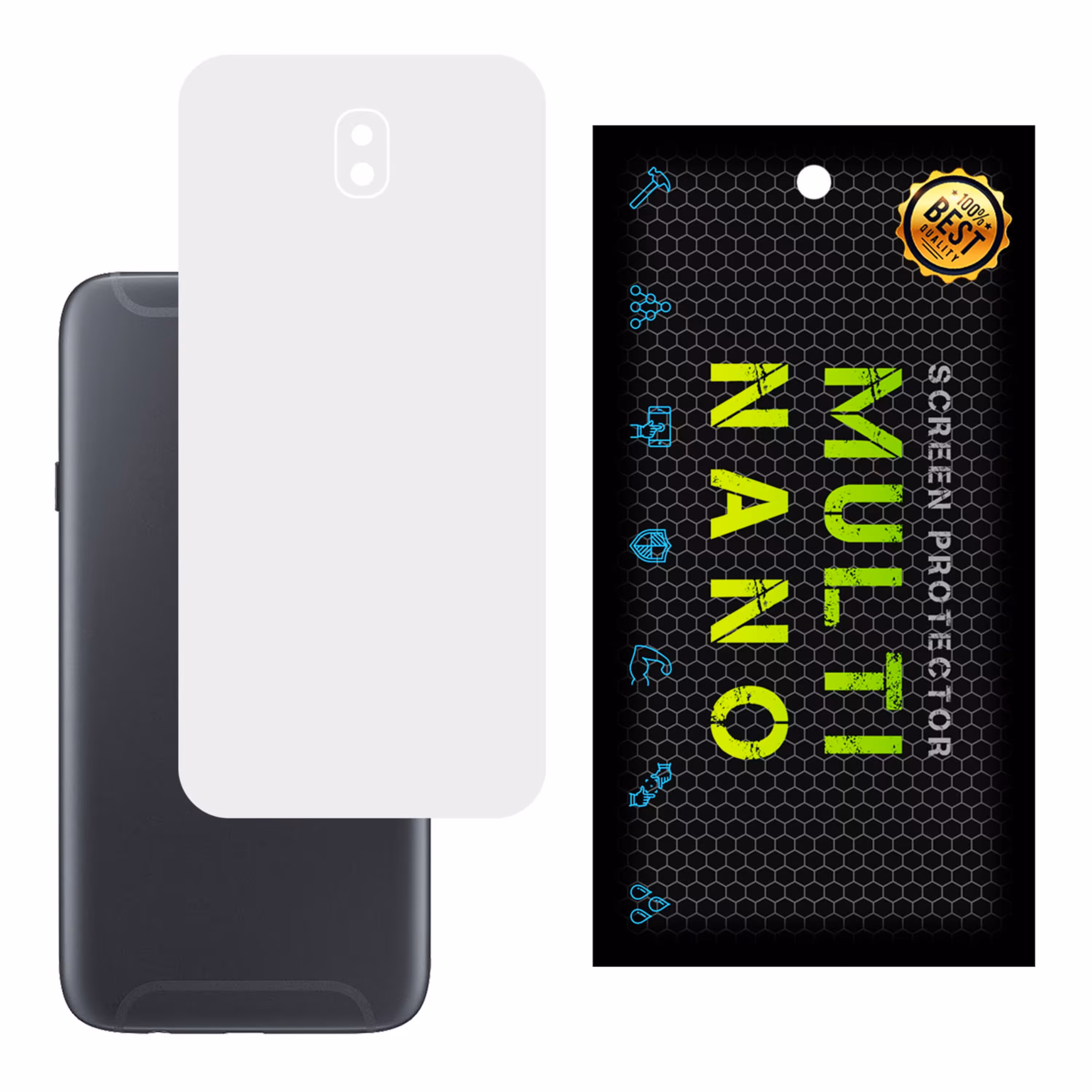 برچسب پوششی MultiNano مدل X-F1M- White برای پشت موبایل سامسونگJ7 2017