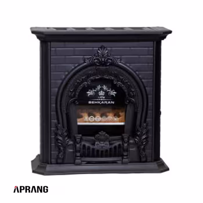 بخاری گازی بهکاران طرح شومینه مدل پرنس T-30000 ظرفیت 30000-مشکی