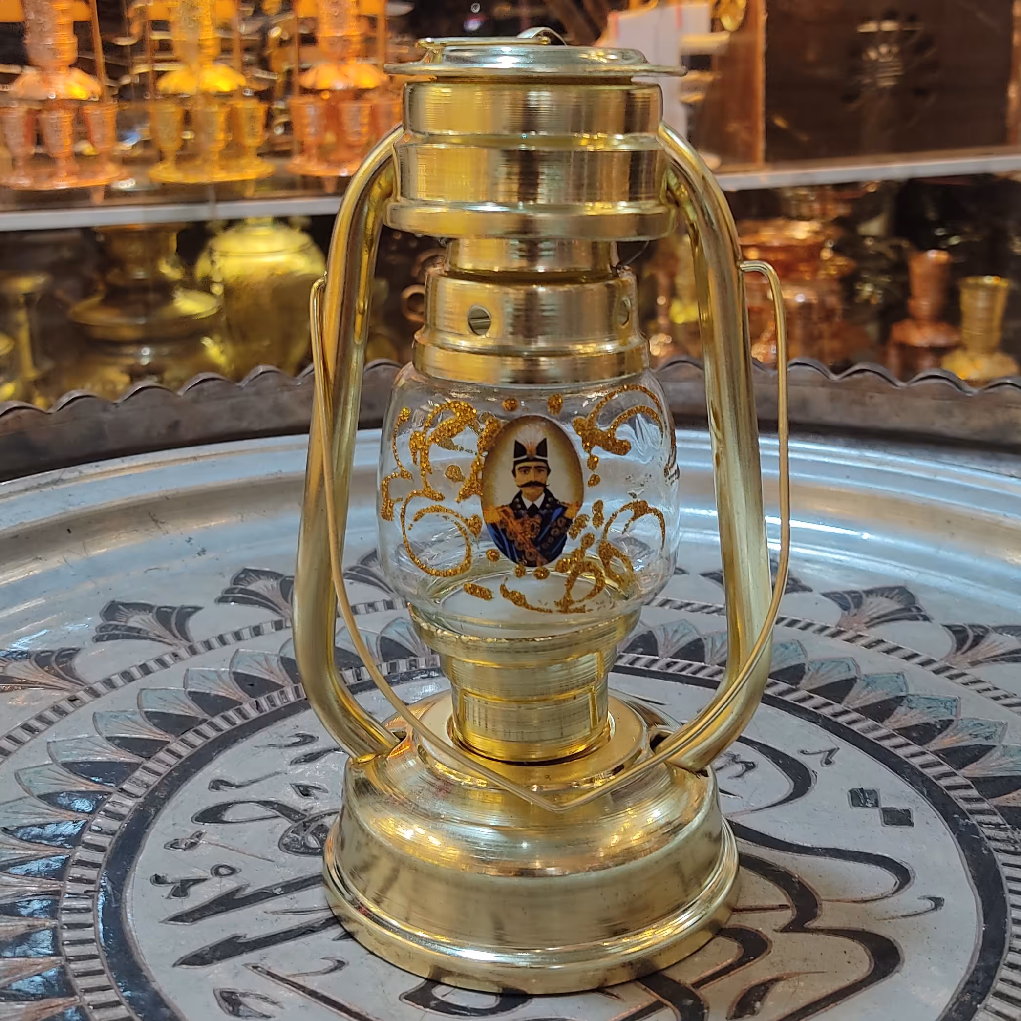فانوس شمعی شاه عباس طلایی 