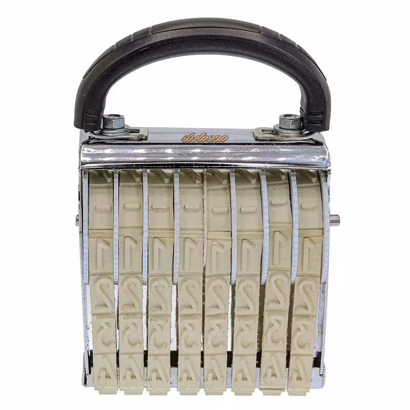 دستگاه مهر 18 میل 8 رقم طرح شاینی