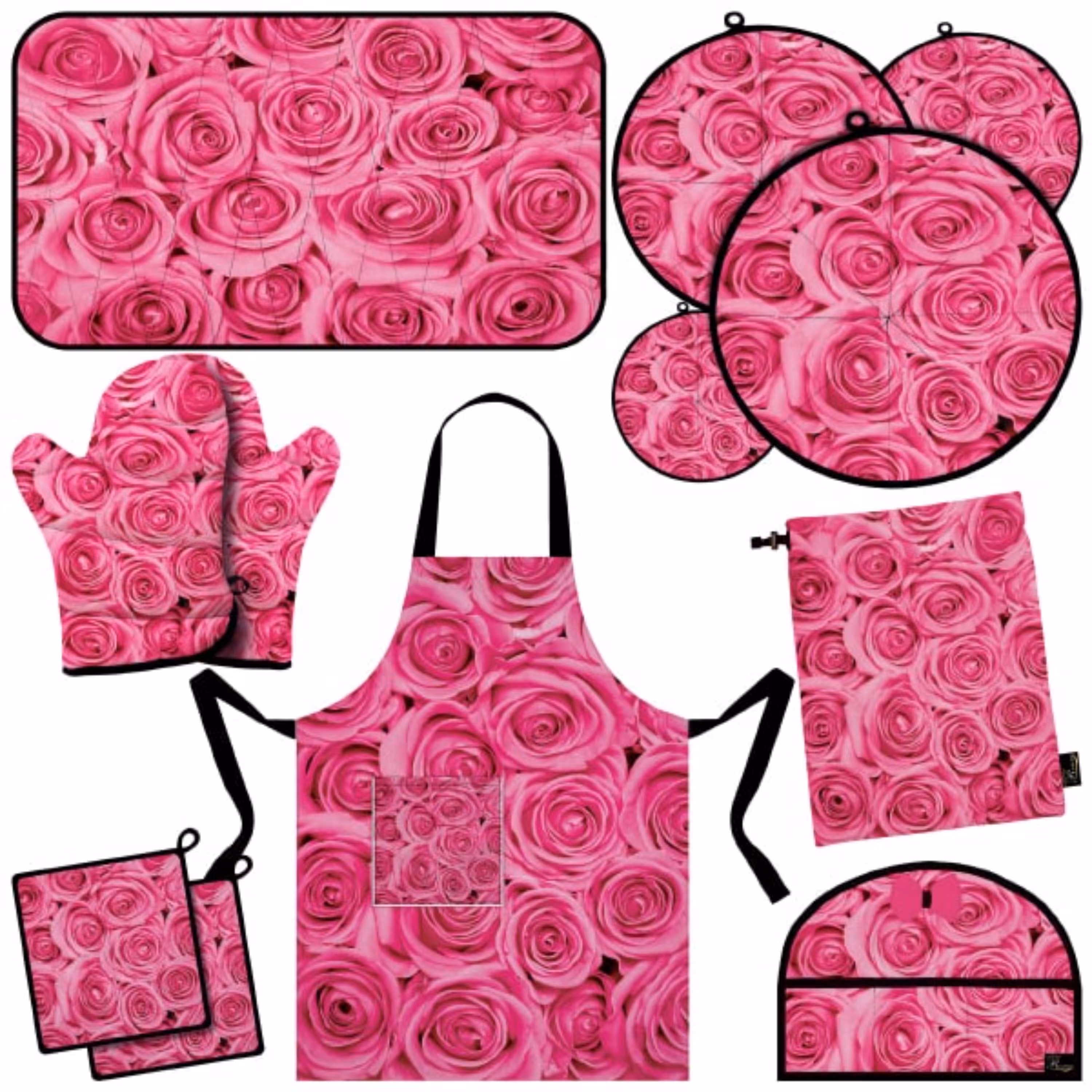 سرویس آشپزخانه 13 تکه کامل مخمل مخصوص جهیزیه مدل S1-1007 شرکت رنس