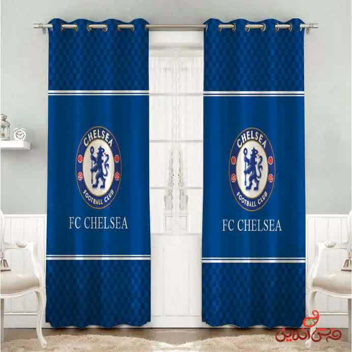 پرده 2عددی مدرن طرح چلسی کد 2349