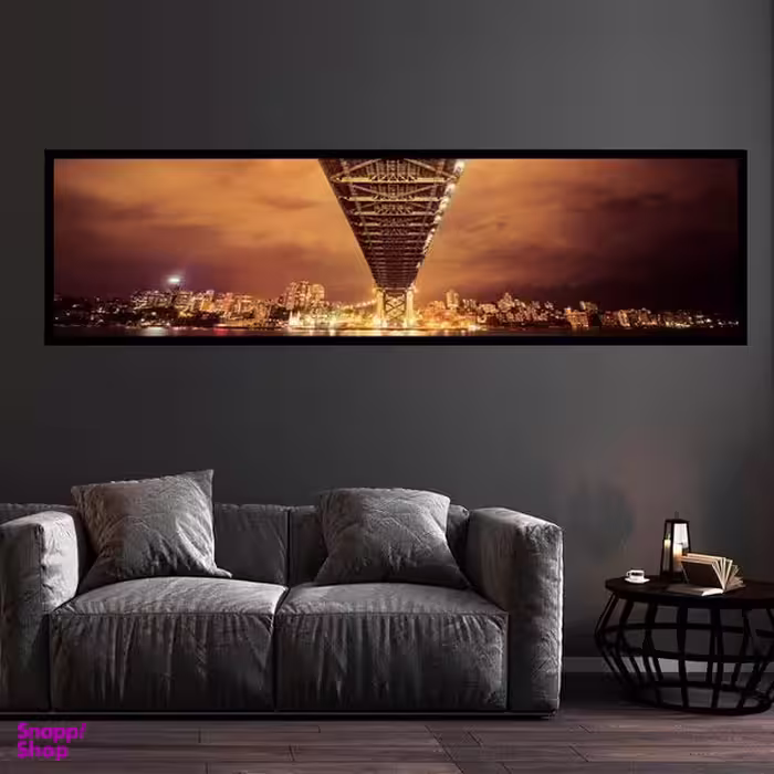 تابلو بکلیت طرح منظره شهر و پل مدل کشیده B-7508
