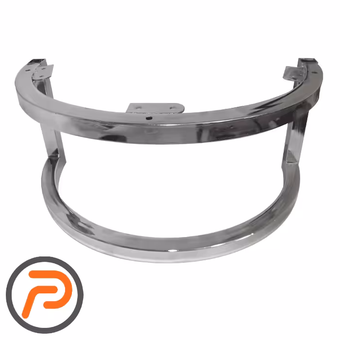 پایه نیم گرد میز کروم 16 سانتیمتر