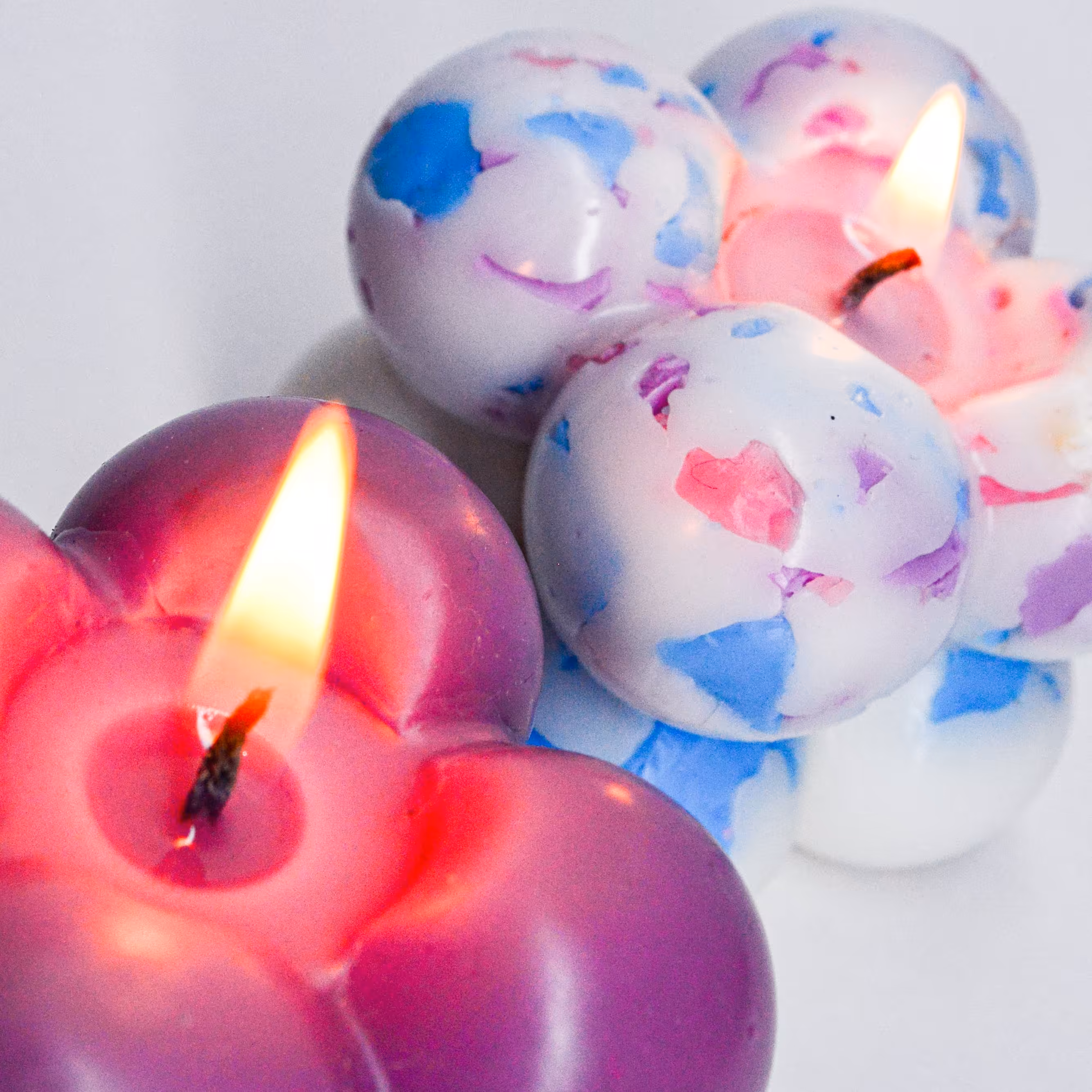 شمع های طبیعی با سویا وکس و پارافین سبک 