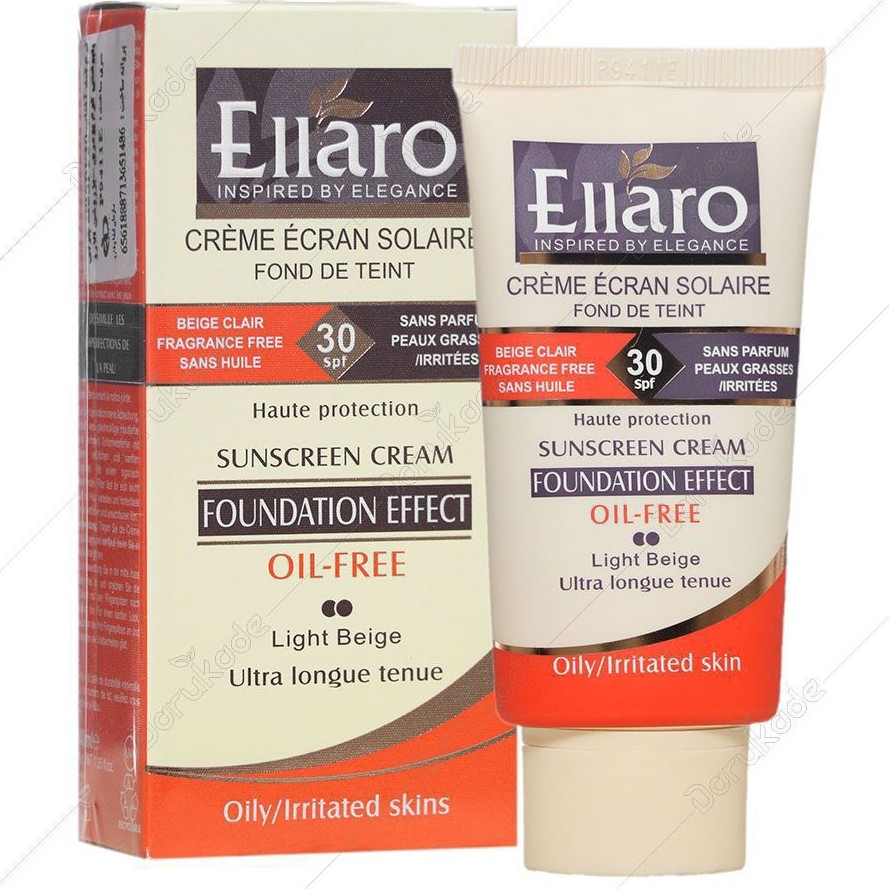 کرم ضد آقتاب الاروspf50و30بژ طبیعی اصلی فرانسوی