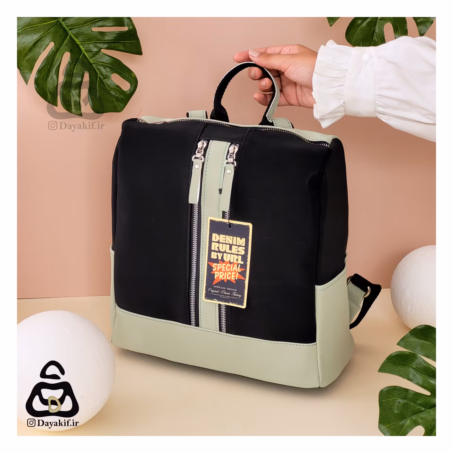 کوله  دو رنگ با متریال وارداتی