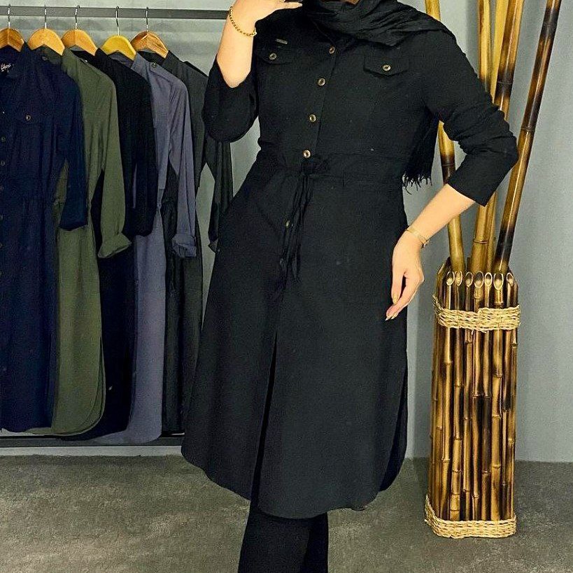 مانتو دانشجویی مانتو اسپورت زنانه مانتو دکمه خور زنانه