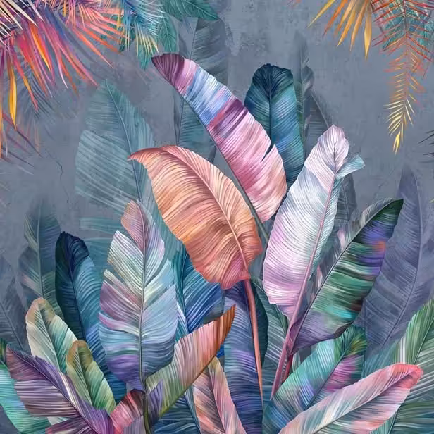 تابلوی نقاشی پرهای رنگی 100 در 100