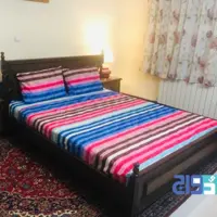 روتختی کشدار تخت دونفره طرح پیام عرض 160(آبی صورتی)