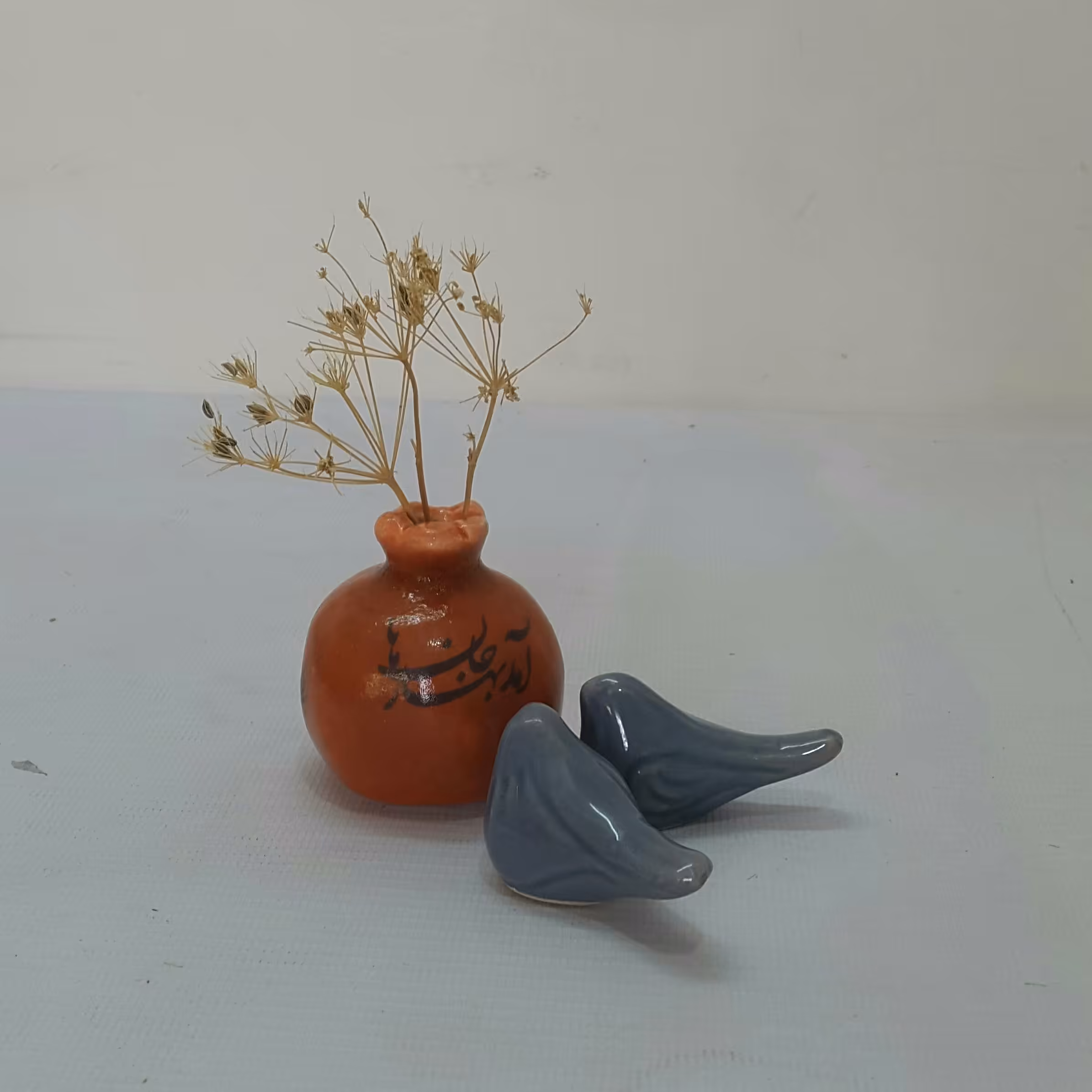 ست پرنده انگشتی و اناریلدایی سرامیکی کد 5