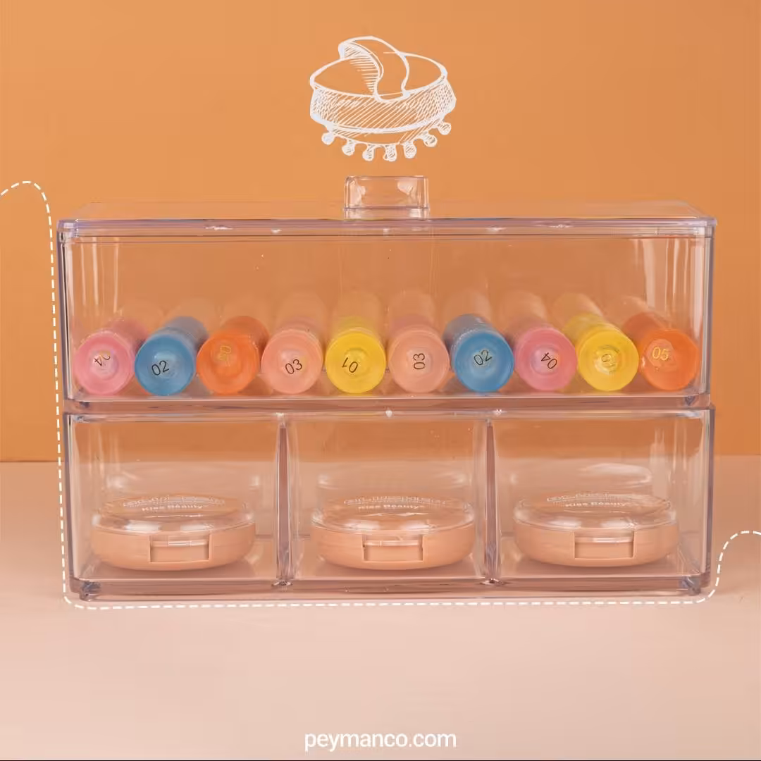 استند مستعطیل پد و پنبه دو طبقه کد 7026