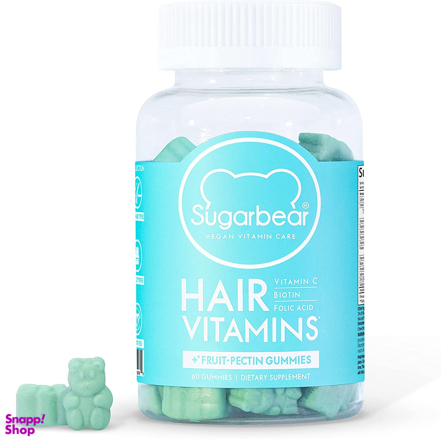 پاستیل تقویت مو شوگر بیر مدل Sugar Bear Hair Vitamins
