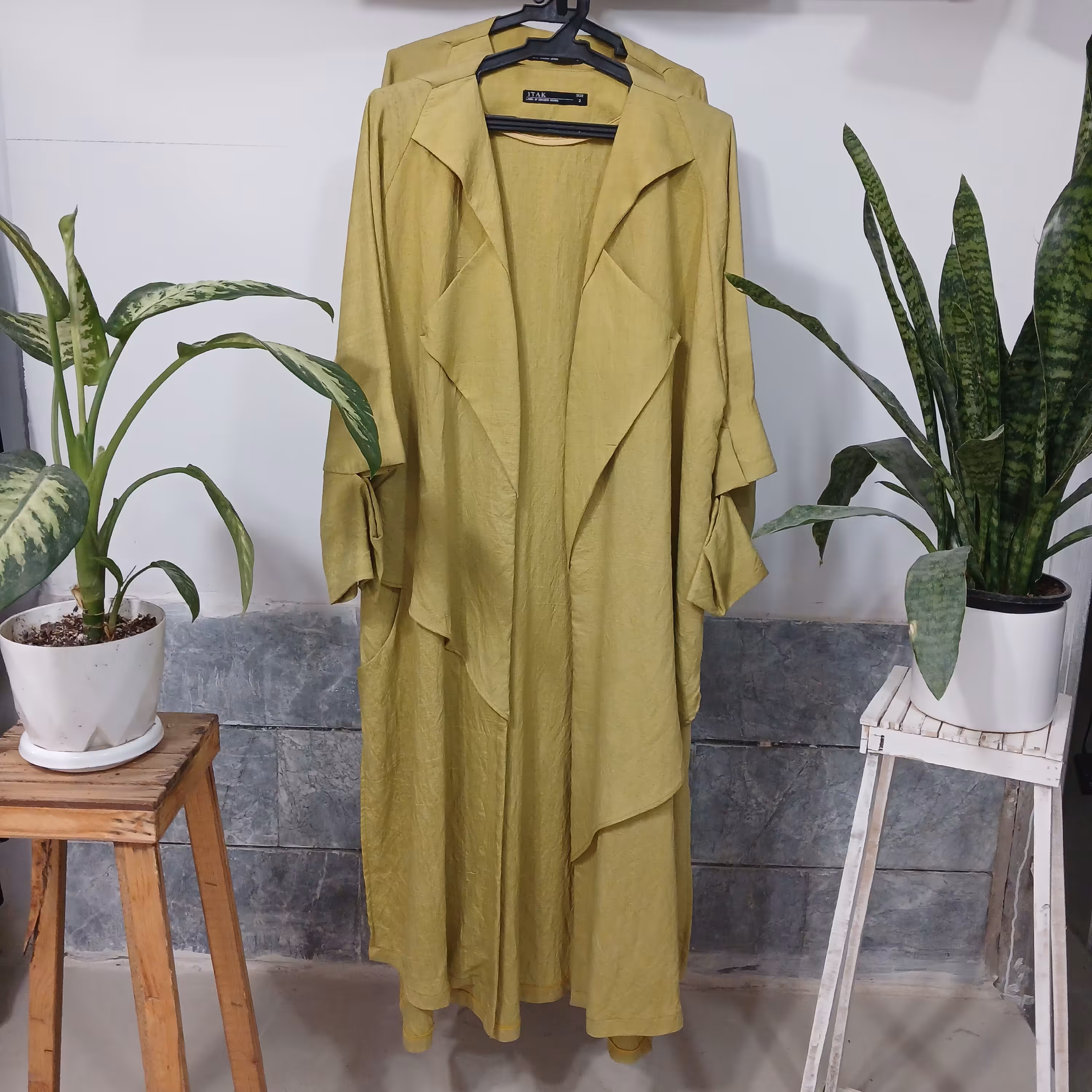 مانتو جلو باز بلند زنانه 