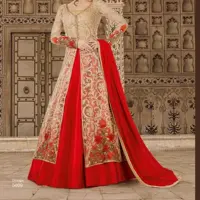 لباس مجلسی هندی برش خورده  2018فقط فروش آنلاین