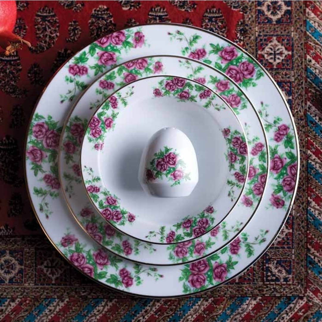 سرویس چینی زرین طرح بیدگل قالب ایتالیااف (درجه عالی) 12 نفره 102 پارچه - ارسال رایگان