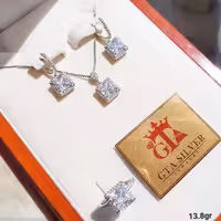 نیمست جواهرنقره925 ابکاری طلارنگ ثابت