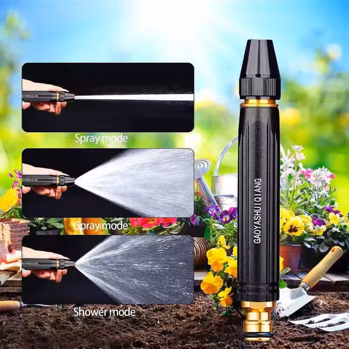 نازل کارواش فلزی مجموعه 4 تکه سر شیلنگی با قابیلیت تنظیم درجه پاشش آب گارانتی کیفیت ارسال رایگان