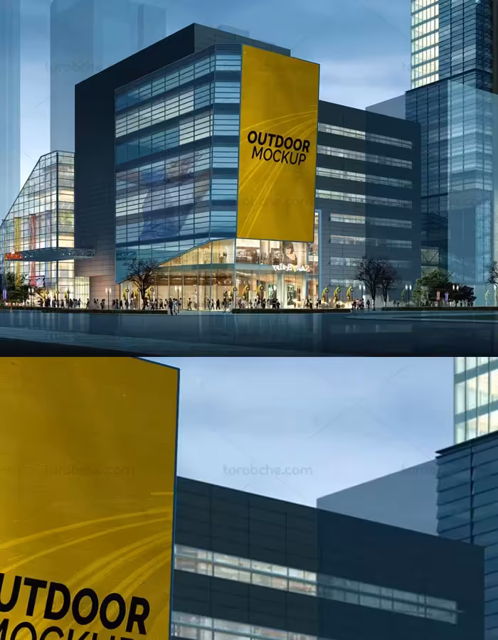 طرح لایه باز موکاپ بیلبورد تبلیغاتی شماره 11 - گرافیک با طعم تربچه