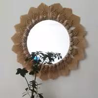 آینه مکرومه بافی