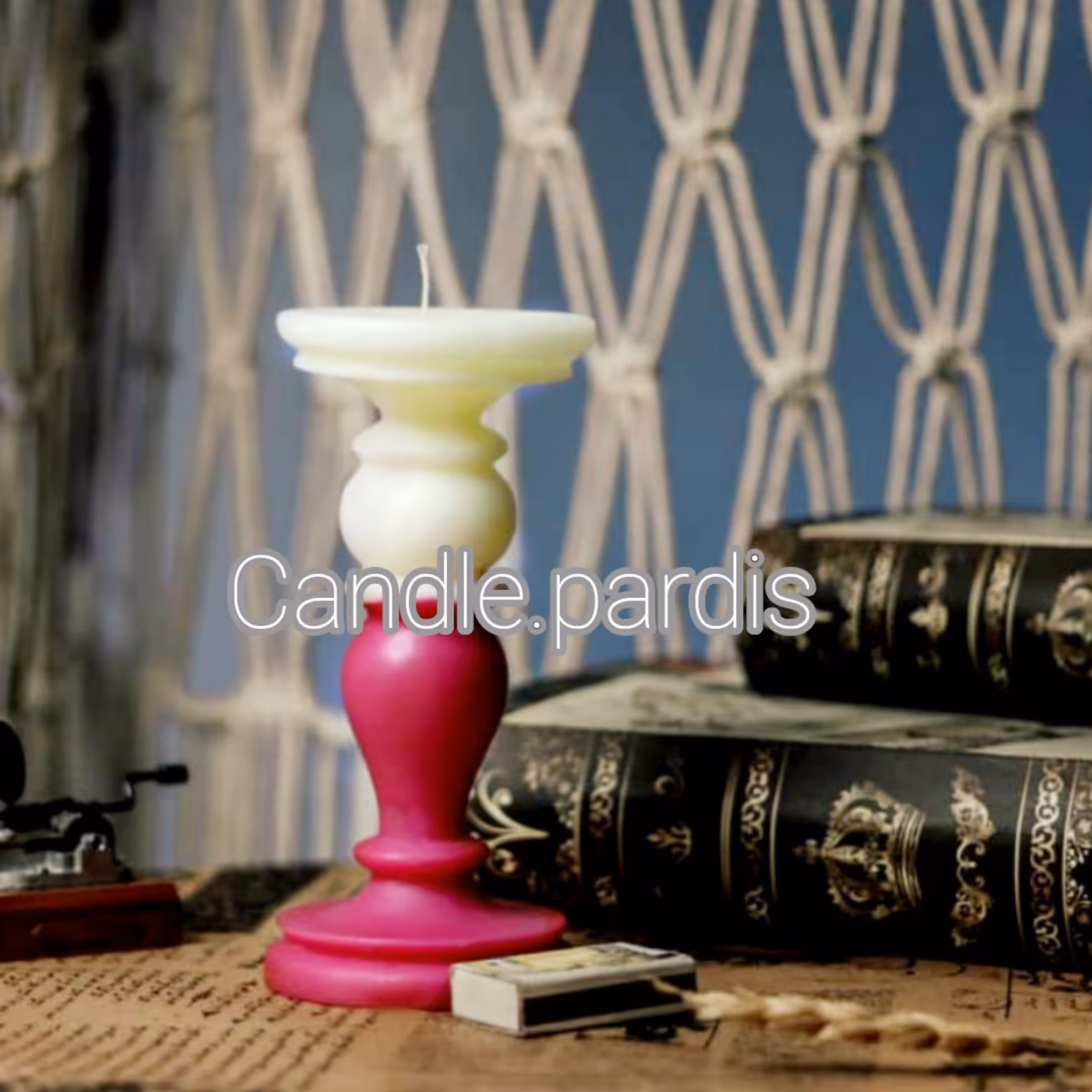 شمع تزیینی طرح شمعدونی 2