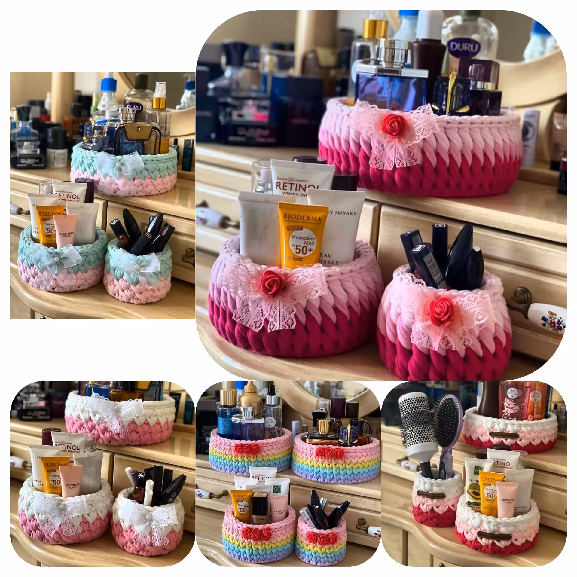 ست های نظم دهنده  آرایشی در رنگ ها و مدل های مختلف 