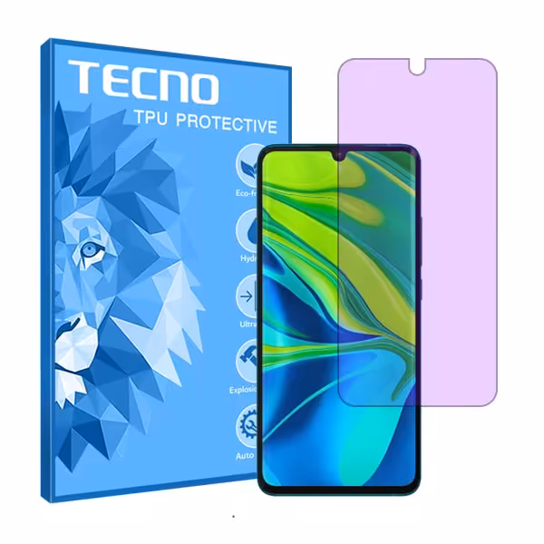 گلس شیائومی Mi Note 10 مدل هیدروژلی آنتی پرپل برند تکنو کد S