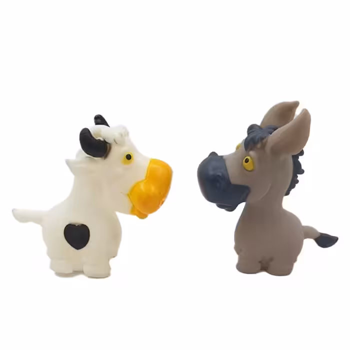 پوپت 2 تایی الاغ و گاو
