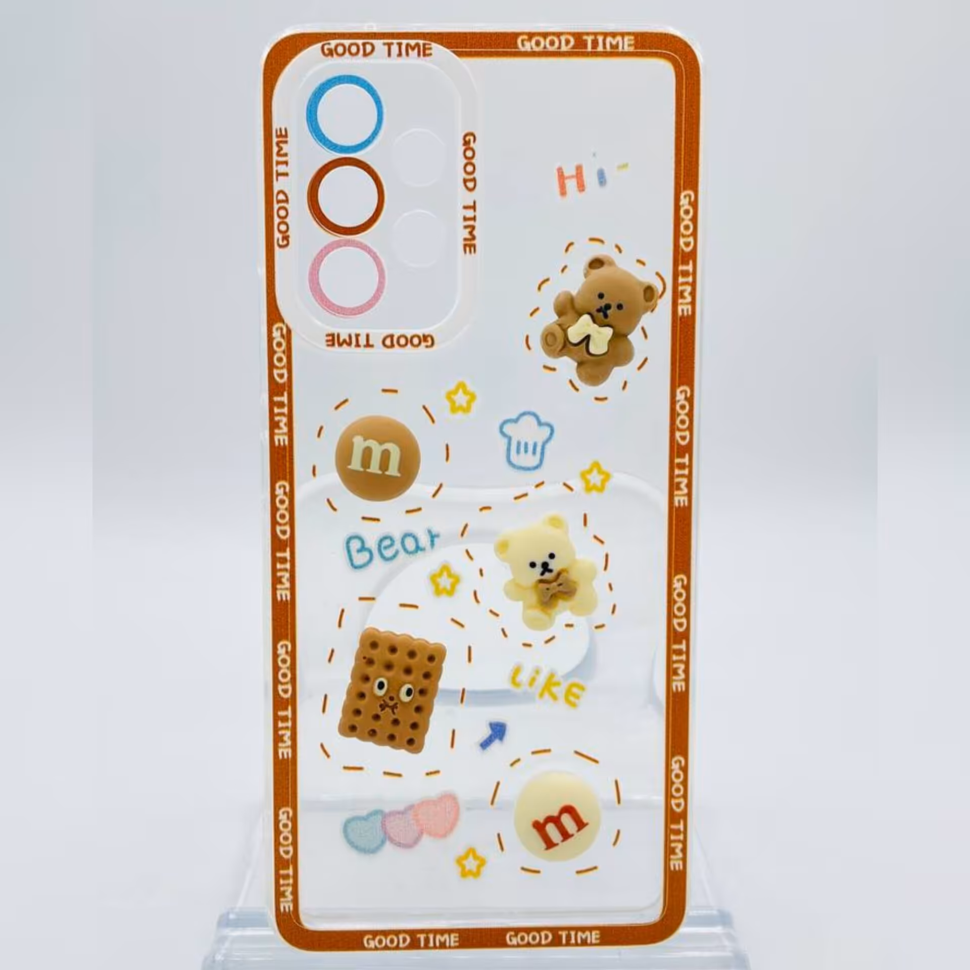 گارد گوشی قاب گوشی موبایل سامسونگ A52وA52s مدل خرس بیسکویتی