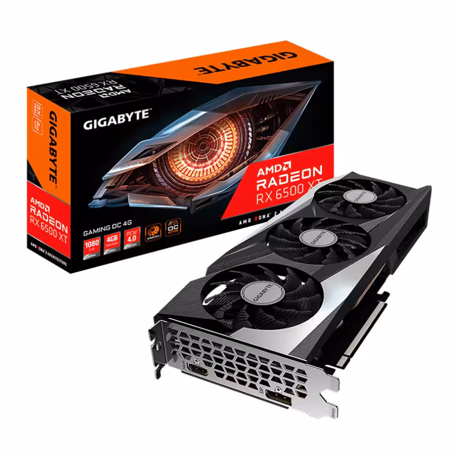 کارت گرافیک گیگابایت Radeon RX 6500 XT GAMING OC 4G
