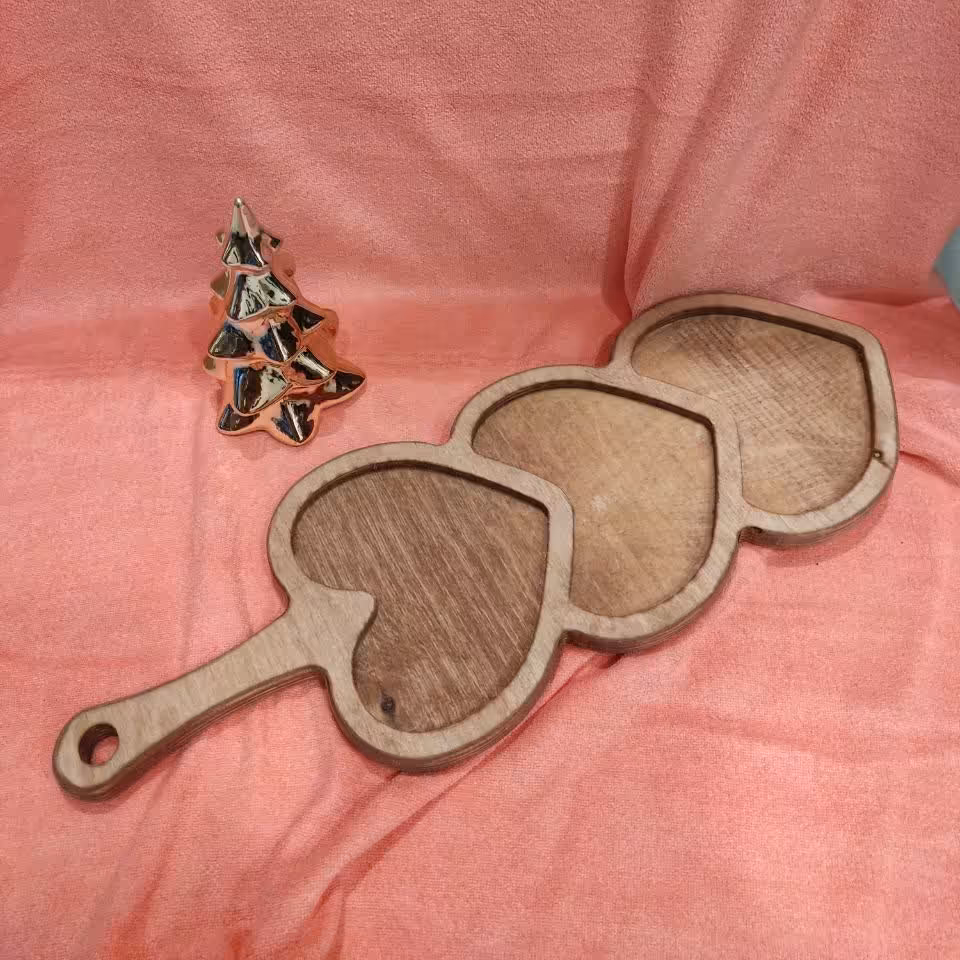 راکتی قلبی 3 جنس چوب 