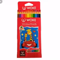 مدادرنگی 12 رنگ وک Woke بسته 12 عددی - یک قراص - مداد رنگی وک - برای خرید عمده، رنگ بنفش را انتخاب نمایید