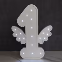 چراغ خواب چوبی طرح عدد یک