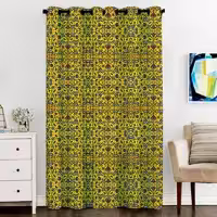 پرده پنجره مخمل پانچ سنتی سایز 138 در 290 مدل C3-133 شرکت رنس