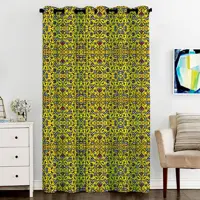 پرده پنجره مخمل پانچ سنتی سایز 138 در 290 مدل C3-133 شرکت رنس