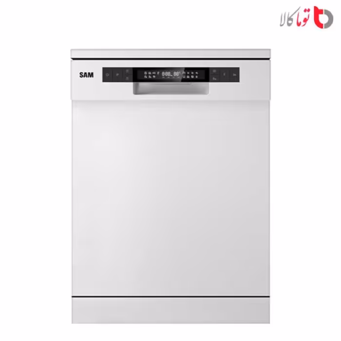 ماشین ظرفشویی سام مدلDW-186W  سفید گارانتی سام سرویس