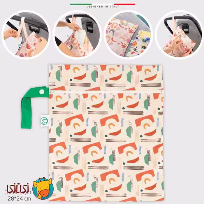 کیف چندمنظوره ضدآب و ضدلک اله‌له لایف مدل اشکال هندسی سایز XL (37×30 سانتی‌متر)
