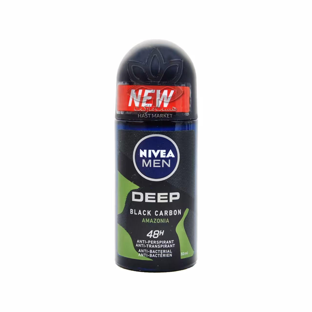 مام رول ضد تعریق آنتی باکتریال آقایان دیپ آمازونیا ( زغال فعال ) 50 میل نیوآ - nivea
