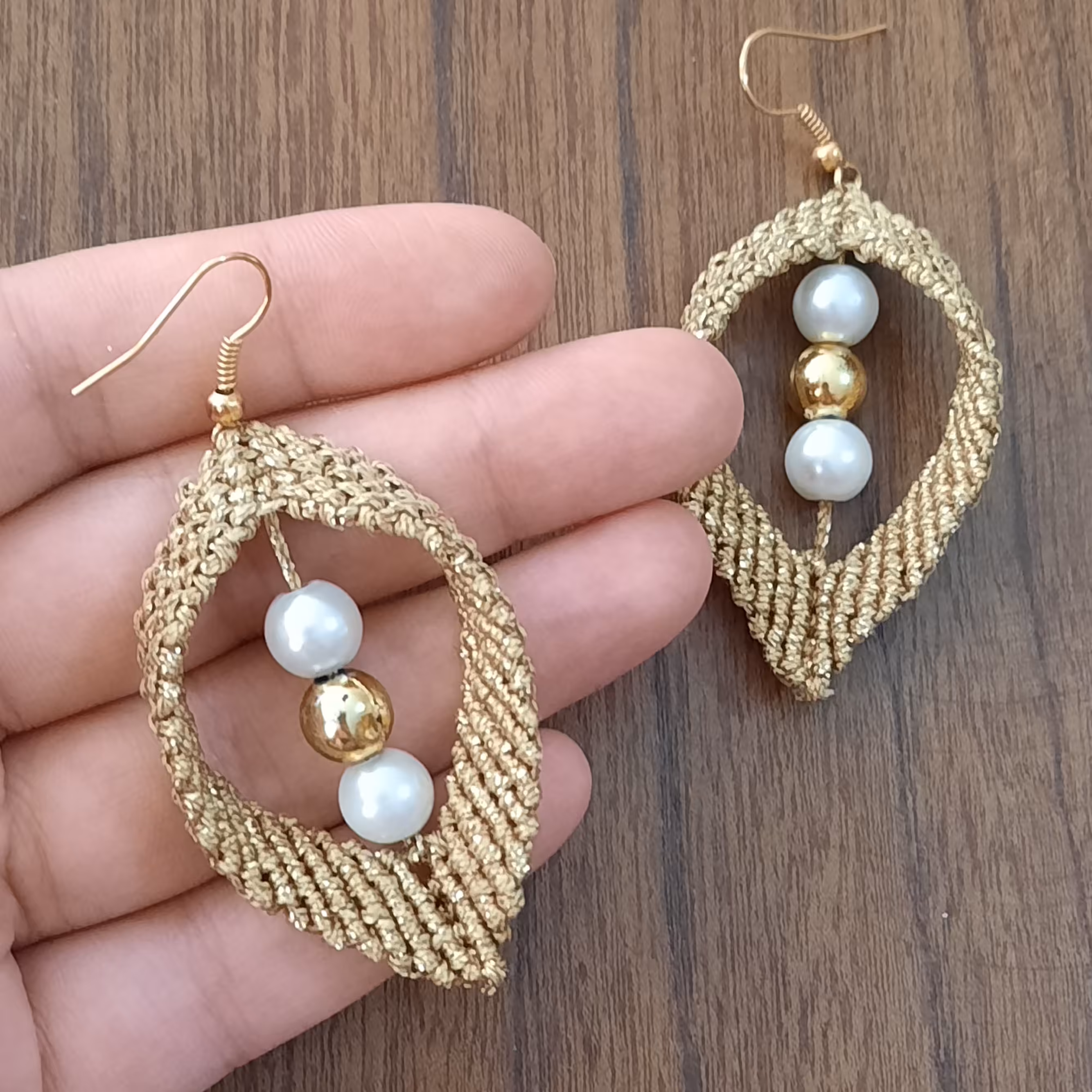 گوشواره پارمیس میکرو مکرومه