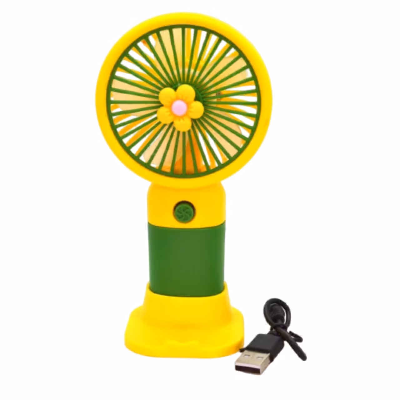 مینی پنکه مدل دستی و رومیزی قابل شارژ طرح گل