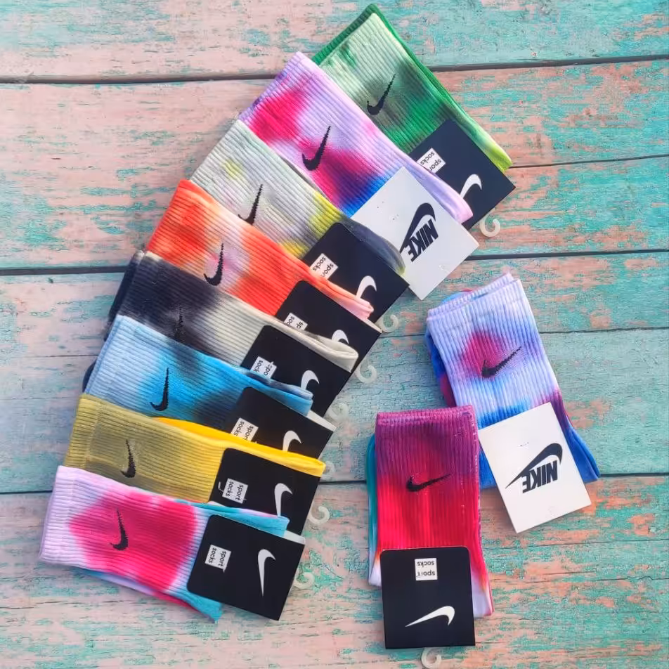 جوراب ساقدار آبرنگی نایکی اسپرت 