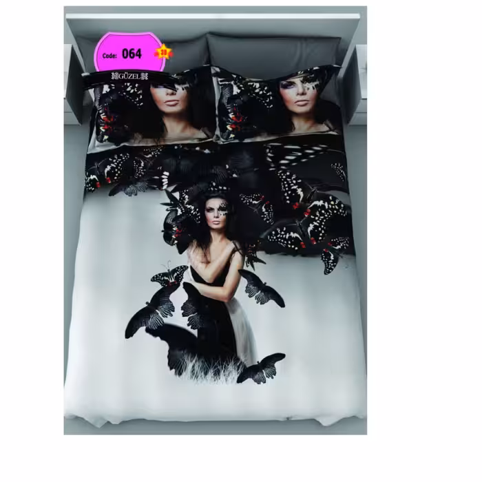 روتختی دونفره سه بعدی برند گوزل 7 تکه کد 64